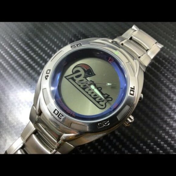 New England Patriots NFL Stainless Steel Fossil Kaleido Watch NEW!! - Picture 1 of 4